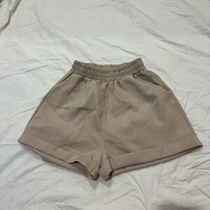 Women's Tan Casual Shorts